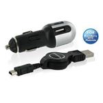 4World nabíjacia sada pre GSM 2v1 miniUSB/BlackBerry/HTC, USB a auto 1