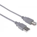 Kábel USB typ A-B, 1.0m, prepojovací, high speed, biely