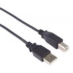 Kábel USB typ A-B, 2.0m, prepojovací, high speed, čierny
