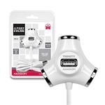 USB HUB Axago Trinity 4-portový