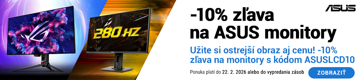 -10% zľava na vybrané ASUS monitory