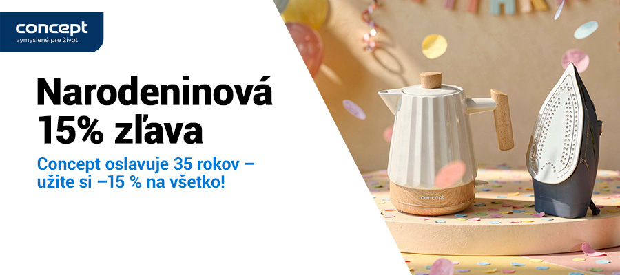 -15% narodeninová zľava od Concept