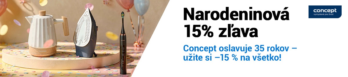 -15% narodeninová zľava od Concept