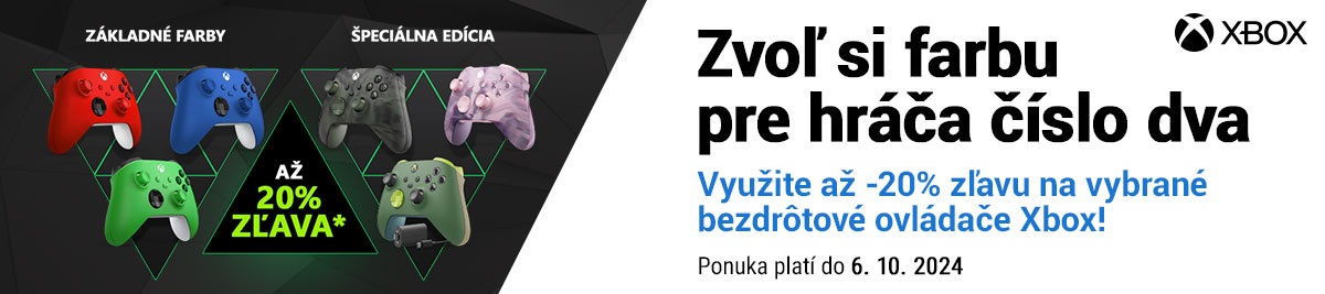  -20% zľava na Xbox ovládače