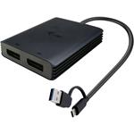  i-tec USB-A/USB-C Dual 4K DP Video Adapter