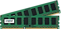 16GB DDR3L - 1600 MHz Crucial CL11 UDIMM kit 1.35V/1.5V, 2x8GB