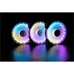 1stCOOL Fan KIT1, 3x RAINBOW RGB LED ventilátor 12cm + radič + diaľkové ovládanie