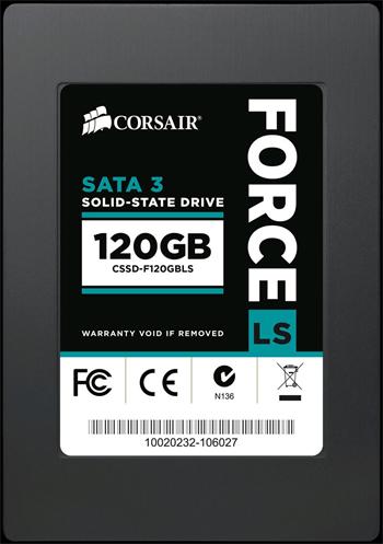 2,5" SSD 128GB Corsair Force LS Series SATA II (560MB/s; 535MB/s), 7mm