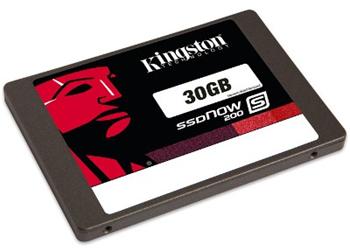 2,5" SSD 30GB SSDNow S200 Kingston SATA 3 9,5mm