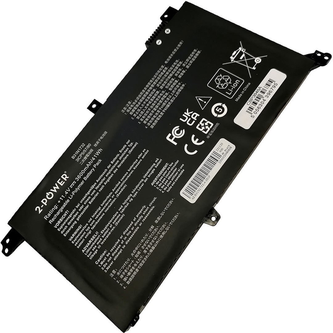 2-Power batéria pre Asus K430FA, S430UF, X430FN, 430UN, X571GD, X571GT, Li-Ion, 11,55V, 3600mAh