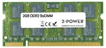 2-Power, DDR2, SO-DIMM, MultiSpeed 533/667/800 MHz, 2 GB, CL4/5/6, 2Rx8