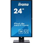 24" iiyama XB2474HS-B2: VA, FullHD@75Hz, 250cd/m2, 4ms, VGA, HDMI, DP, height, pivot, černý