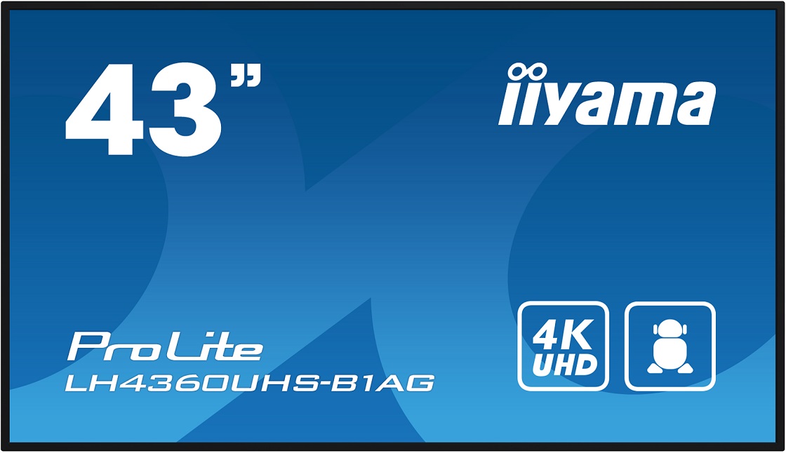 43" iiyama LH4360UHS-B1AG: VA,4K UHD,And.11,24/7