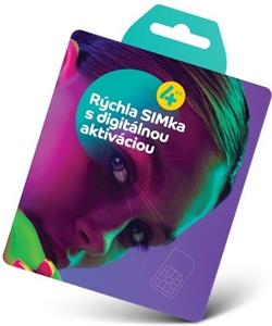 4KA SIM karta + nekonečné dáta ZDARMA