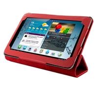 4World Folded Case Puzdro - stojan pre Galaxy Tab 2 7'' červený