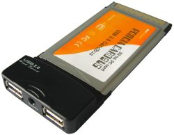 4World PCMCIA CardBus, 2xUSB 2.0
