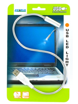 4World USB lampička k notebooku