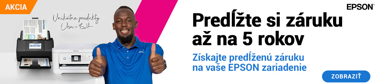 5-ročná záruka na EPSON tlačiarne ZDARMA