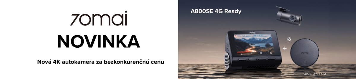 70mai A800SE - nová 4K autokamera s 4G a GPS