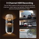 70mai T800 4K, set s RC41 + 512GB SD karta, autokamera