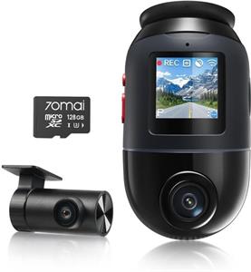70mai X800-2 Omni set s RC+128GB SD karta, autokamera, čierna