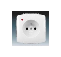 ABB Tango - Zásuvka jednonásobná s ochranným kolíkom, s ochranou pred