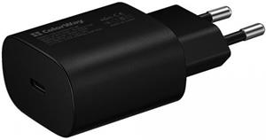 AC nabíjačka ColorWay s Power Delivery port PPS USB Type-C 25W, čierna, (CW-CHS033PD-BK)