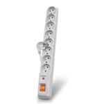 Acar S8, prepäťová ochrana (8 zásuviek), vypínač, 1.5m, biela, (rozbalené)