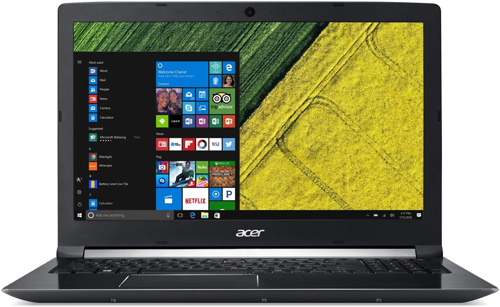 Acer Aspire 7 A717-72G-57V7, čierny