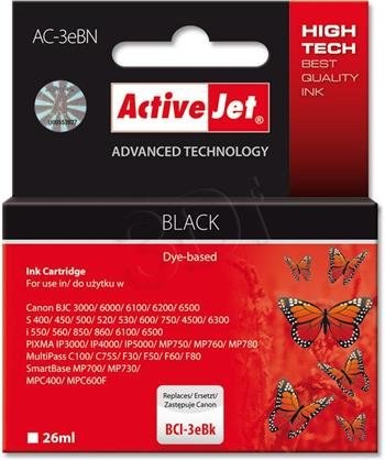 ActiveJet ink Canon BCI-3e, čierny, 26 ml