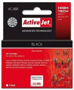 ActiveJet ink Canon CLI-8, čierny, 15 ml + chip