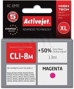 ActiveJet ink Canon CLI-8, magenta, 15 ml + chip