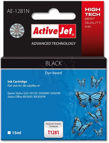 ActiveJet ink Epson T1281, čierny, 15 ml