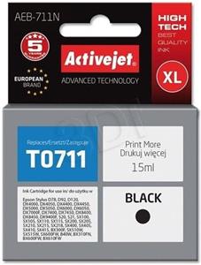 ActiveJet ink Eson T0711, čierny, 10 ml