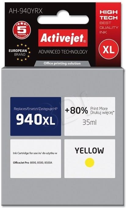 ActiveJet ink HP C4909, žltý, 35 ml