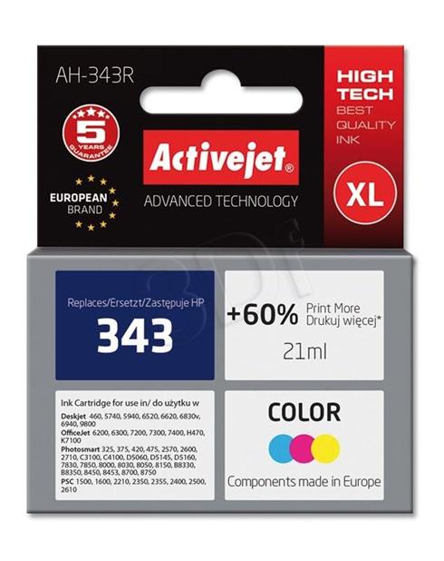 ActiveJet ink HP C8766EE, farebný, 21 ml