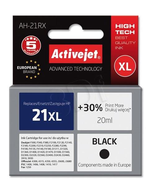 ActiveJet ink HP C9351, čierny, 20 ml