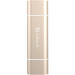 Adam Elements, SD/micro SD čítačka kariet, USB + USB-C, zlatá