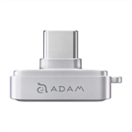 Adam Elementsi iKlips S USB-C Nano Touch Fingerprint SSD 256GB, sivý