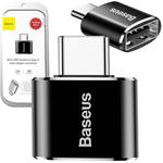 Adaptér Baseus USB na USB typu C 2,4 A (čierny)