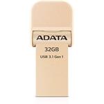 ADATA AI920, 32 GB, USB 3.1 klúč, USB, Lightning, zlatý