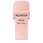 ADATA AI920, 64 GB, USB 3.1 klúč, USB, Lightning, ružový