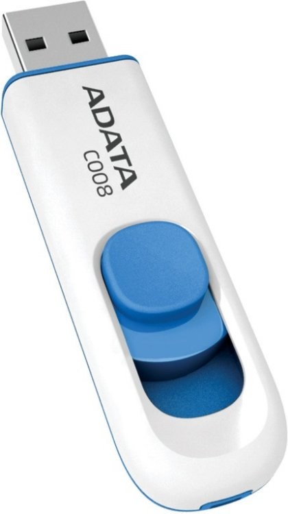 ADATA Classic C008, 32GB, bielo-modrý
