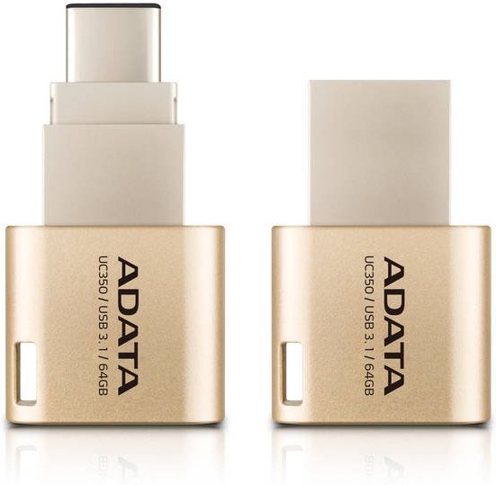 ADATA DashDrive UC350, 64GB, zlatý