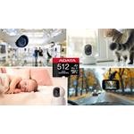 ADATA High Endurance micro SDXC, 128GB UHS-I C10 V30 A2 (R:100/W:85 MB/s) + SD adaptér