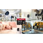 ADATA High Endurance micro SDXC, 256GB UHS-I C10 V30 A2 (R:100/W:85 MB/s) + SD adaptér