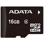 Adata microSDHC, Class 4, 16 GB + adaptér