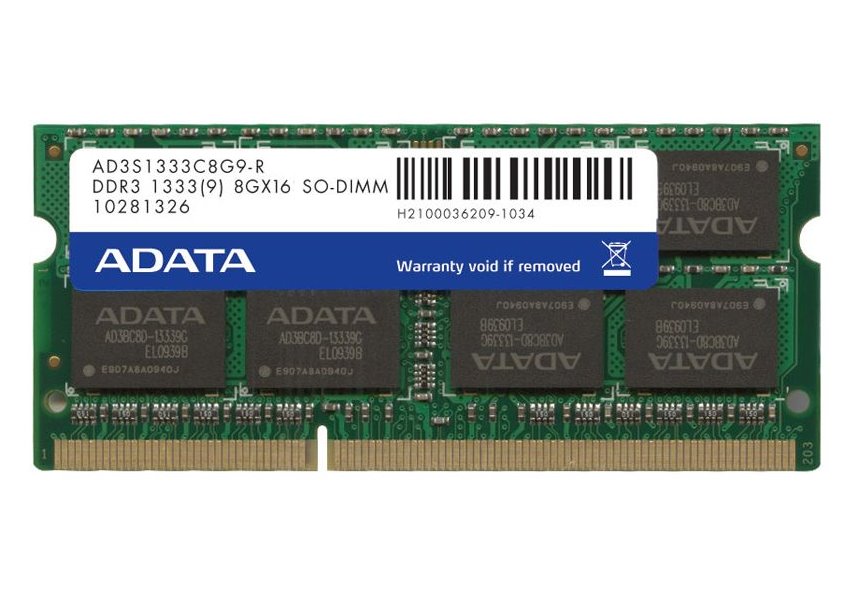 Adata Premier, 1333MHz, 8GB, DDR3 SODIMM