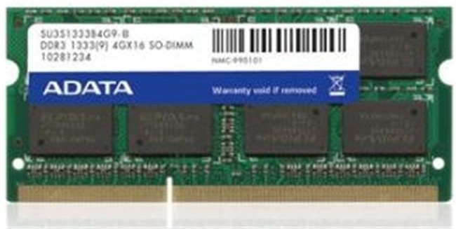 Adata Premier, DDR3, SO-DIMM, 1333 MHz, 8 GB, CL9
