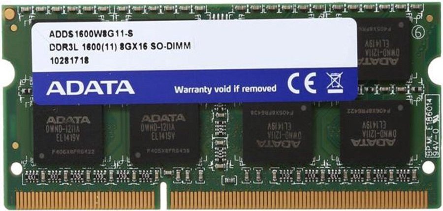 Adata Premier, DDR3L, SO-DIMM, 1600 MHz, 8GB, CL11